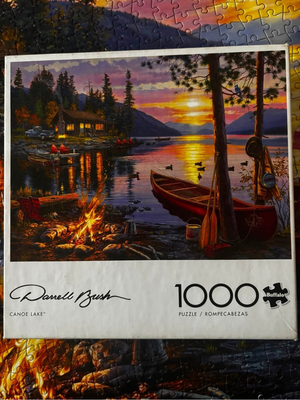 Buffalo Games Darrell Bush CANOE LAKE Puzzle